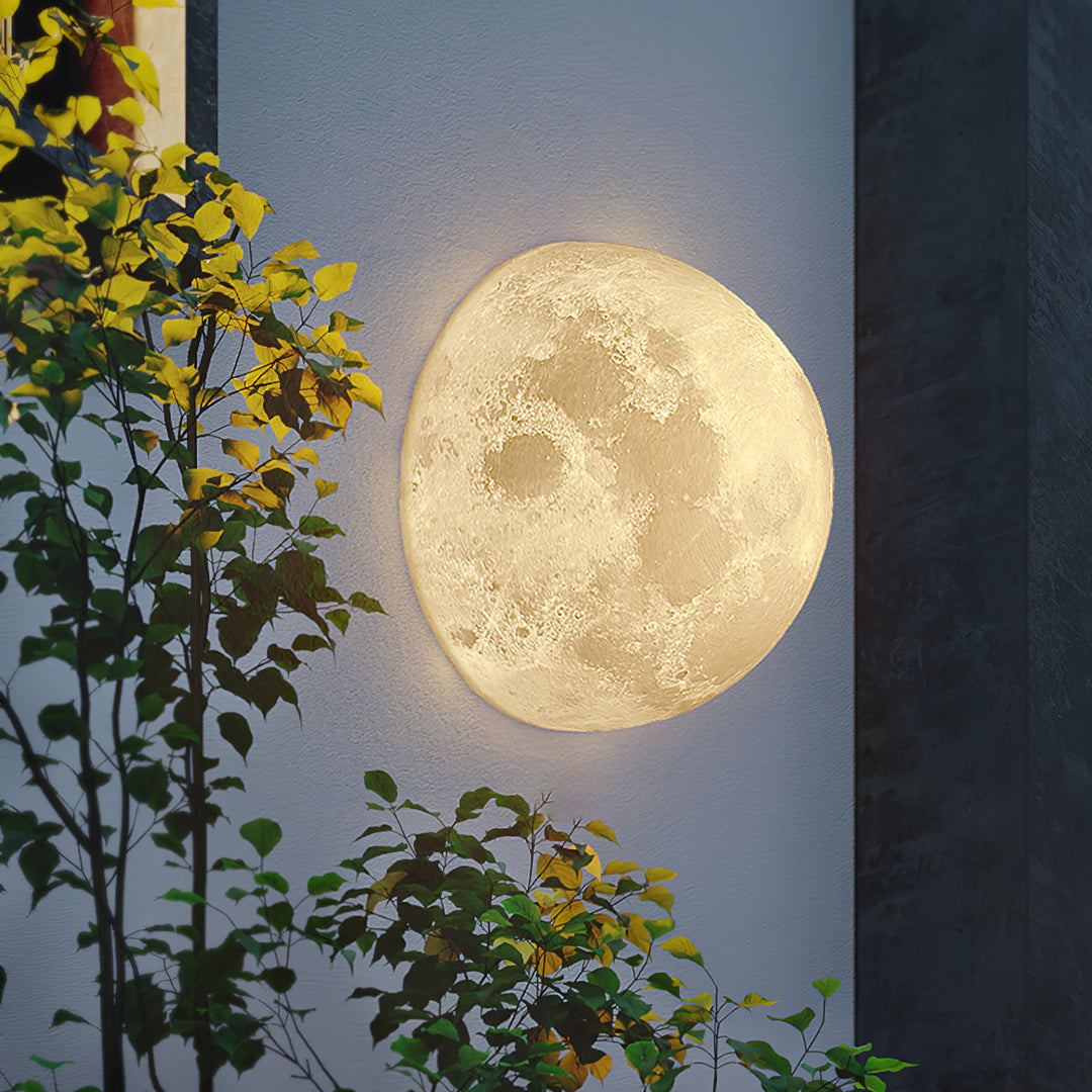 3D Mond Wandlampe