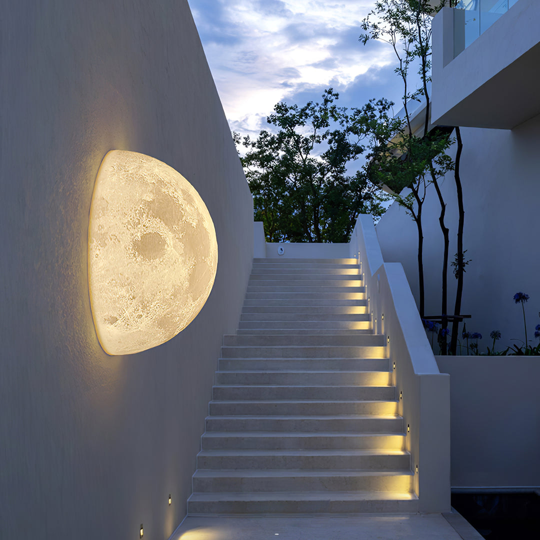 3D Mond Wandlampe