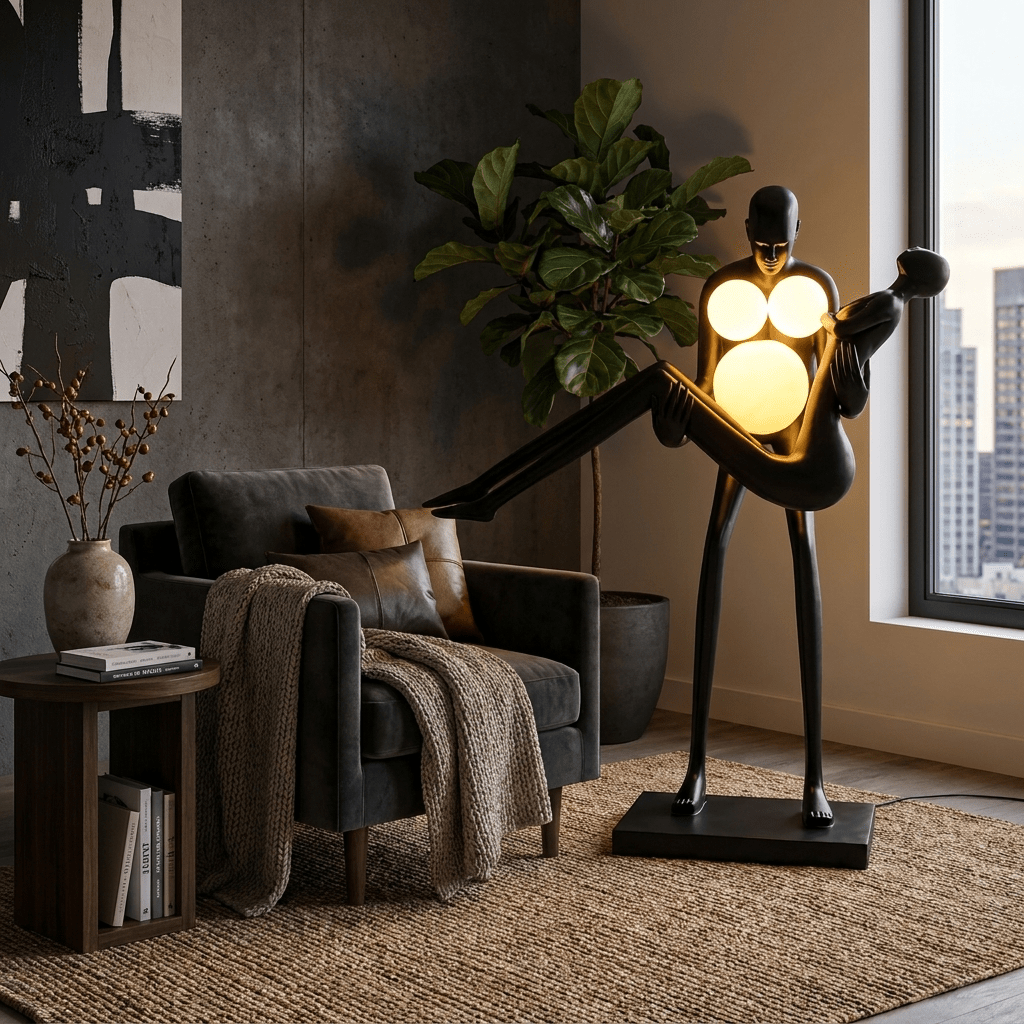 Moonlit Embrace Sculpture Lamp - Vakkerlight