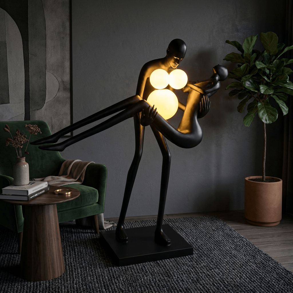 Moonlit Embrace Sculpture Lamp - Vakkerlight