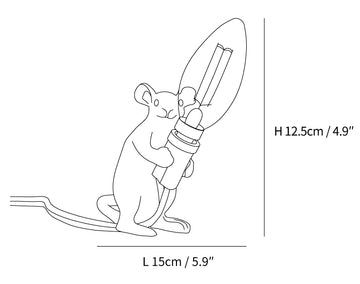 Lampada da tavolo Mouse — Dimension drawings 2