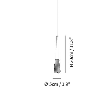 Mozzi Crystal Hanglamp — Dimension drawings 1
