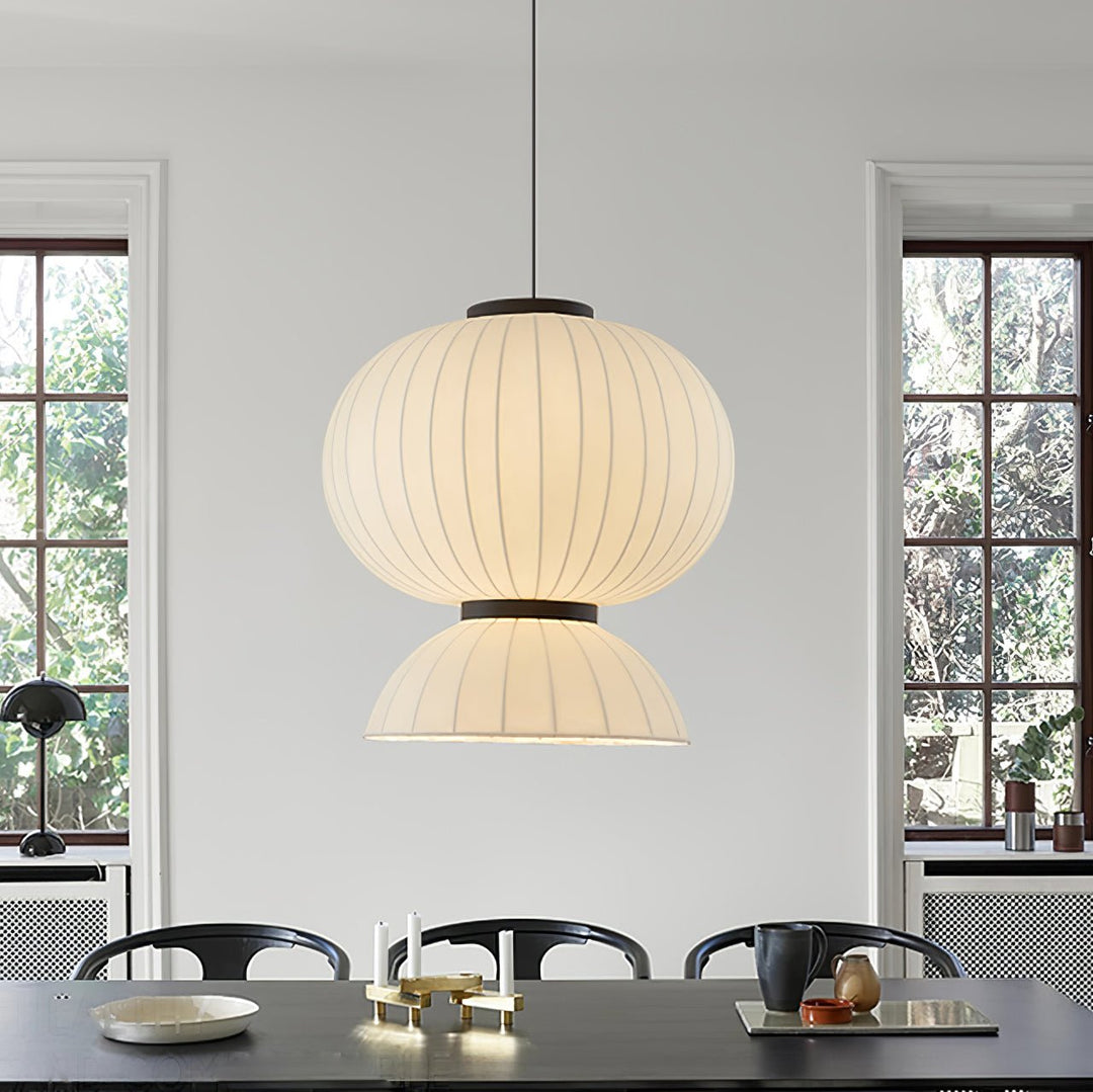 Mulberry Silk Lantern Pendant Light - Vakkerlight