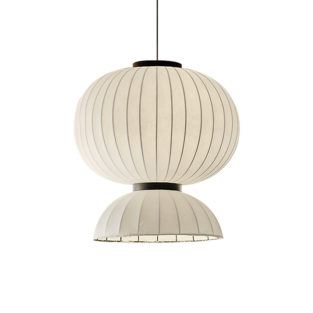 Mulberry Silk Lantern Pendant Light - Vakkerlight