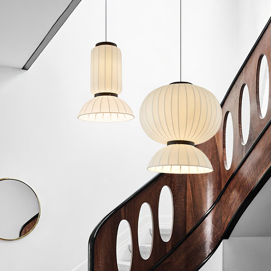 Mulberry Silk Lantern Pendant Light - Vakkerlight