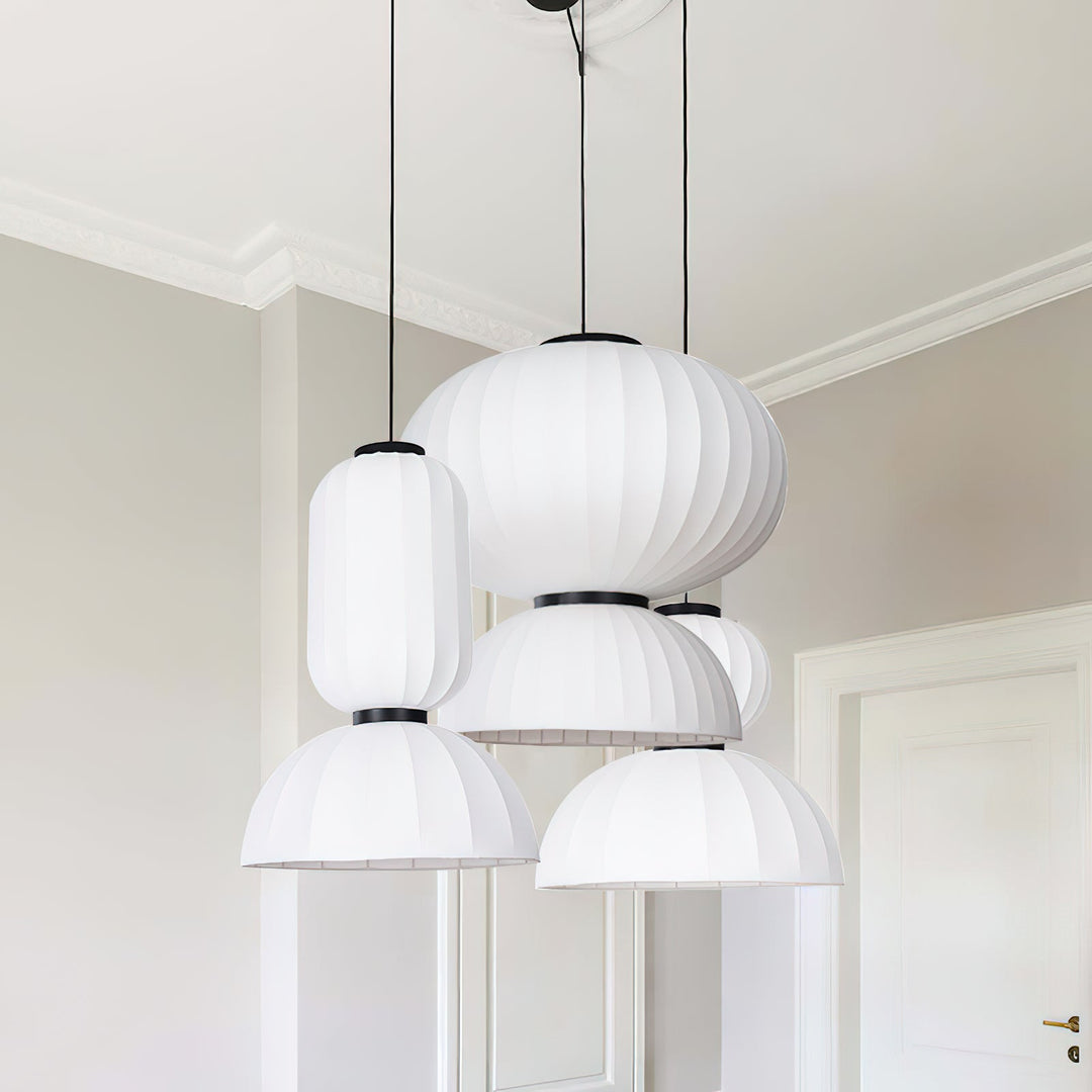 Mulberry Silk Lantern Pendant Light - Vakkerlight