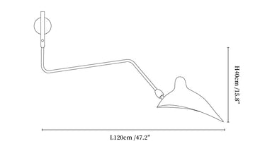 Aplique de Pared Multi-Brazo Spider — Dimension drawings 3