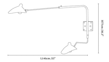 Aplique de Pared Multi-Brazo Spider — Dimension drawings 5