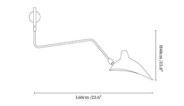 Aplique de Pared Multi-Brazo Spider — Dimension drawings 1