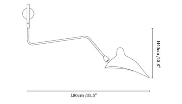 Aplique de Pared Multi-Brazo Spider — Dimension drawings 2