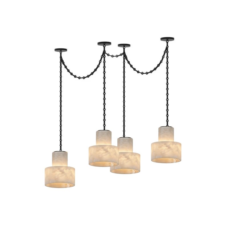 Multi - Tier Chain Drum Pendant Lamp - Vakkerlight