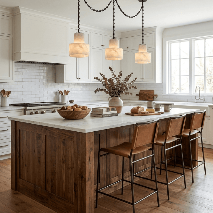Multi - Tier Chain Drum Pendant Lamp - Vakkerlight
