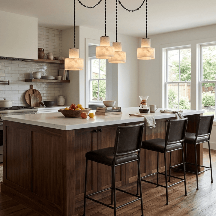 Multi - Tier Chain Drum Pendant Lamp - Vakkerlight