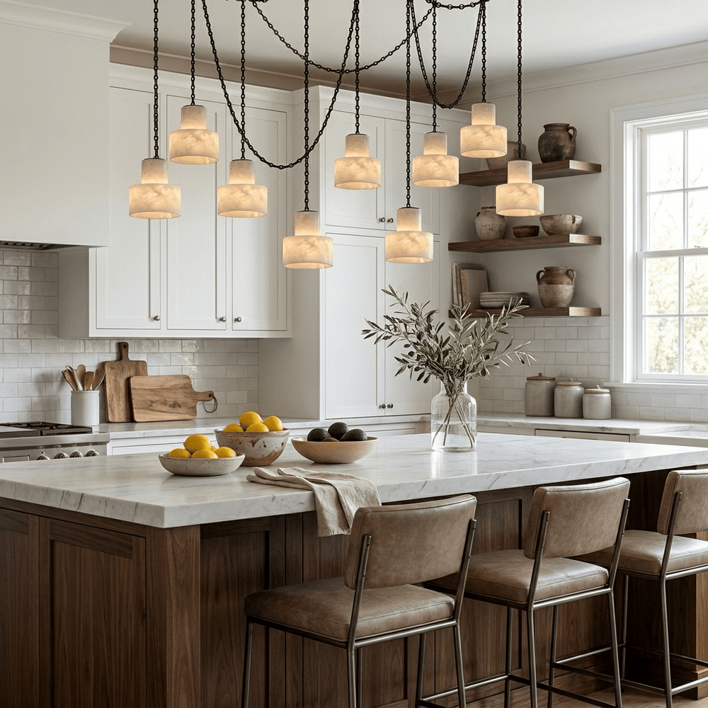 Multi - Tier Chain Drum Pendant Lamp - Vakkerlight