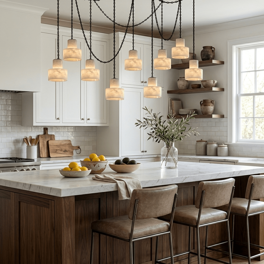 Multi - Tier Chain Drum Pendant Lamp - Vakkerlight