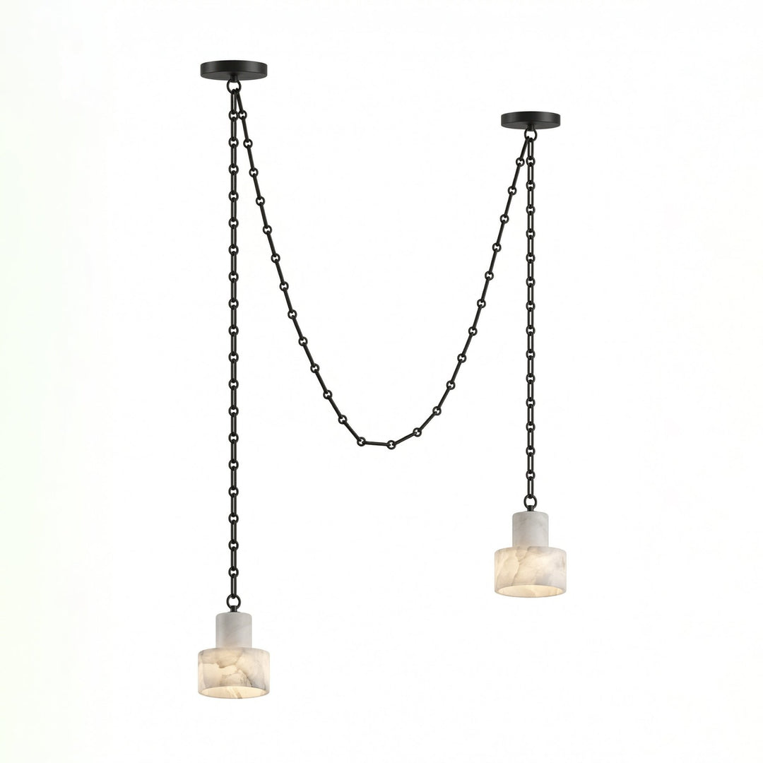 Multi - Tier Chain Drum Pendant Lamp - Vakkerlight