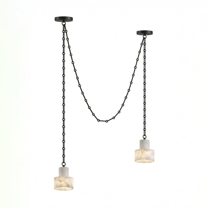 Multi - Tier Chain Drum Pendant Lamp - Vakkerlight