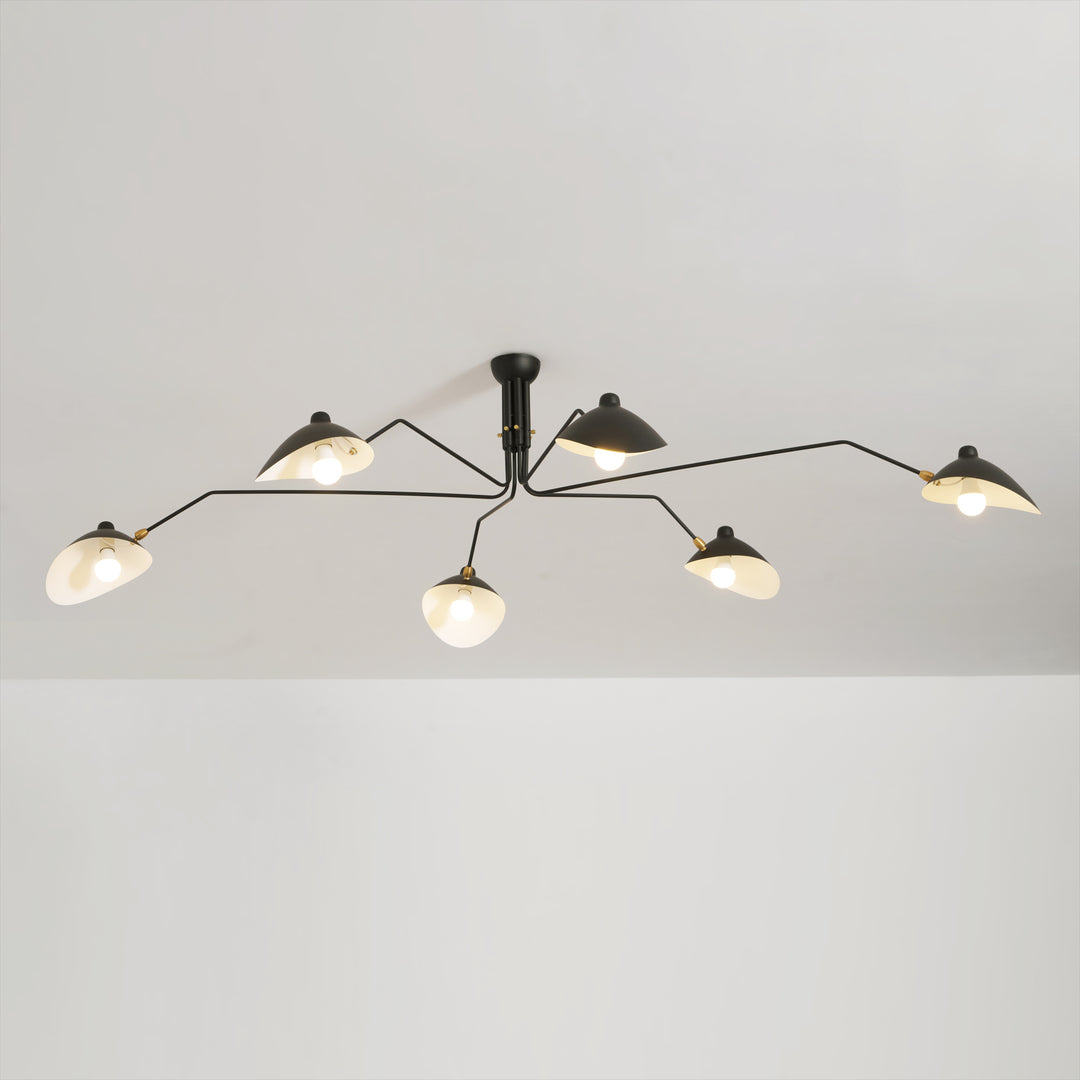 the mid-century spider-arm Ceiling Light A - Vakkerlight