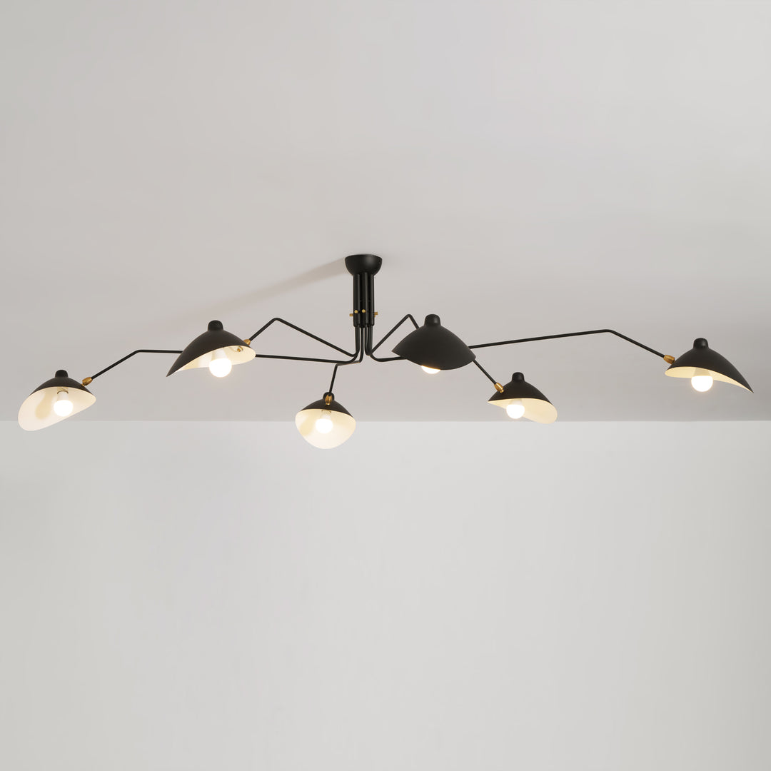 the mid-century spider-arm Ceiling Light A - Vakkerlight