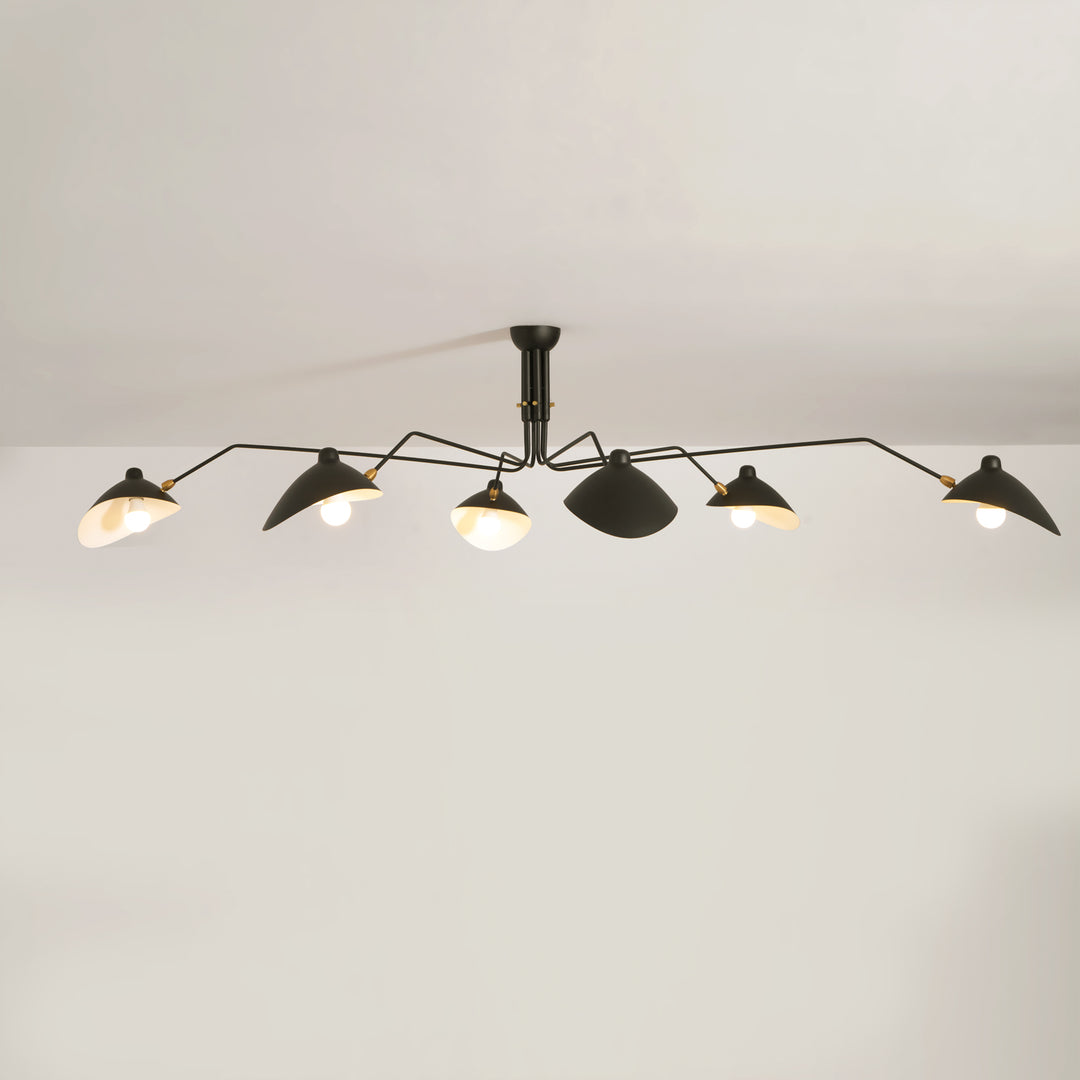 the mid-century spider-arm Ceiling Light A - Vakkerlight