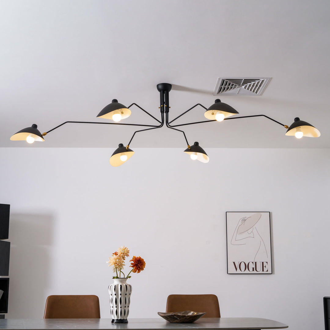 the mid-century spider-arm Ceiling Light A - Vakkerlight