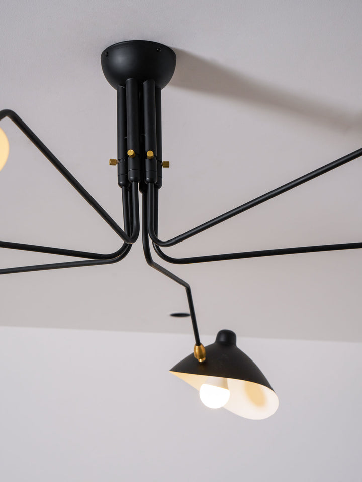 the mid-century spider-arm Ceiling Light A - Vakkerlight