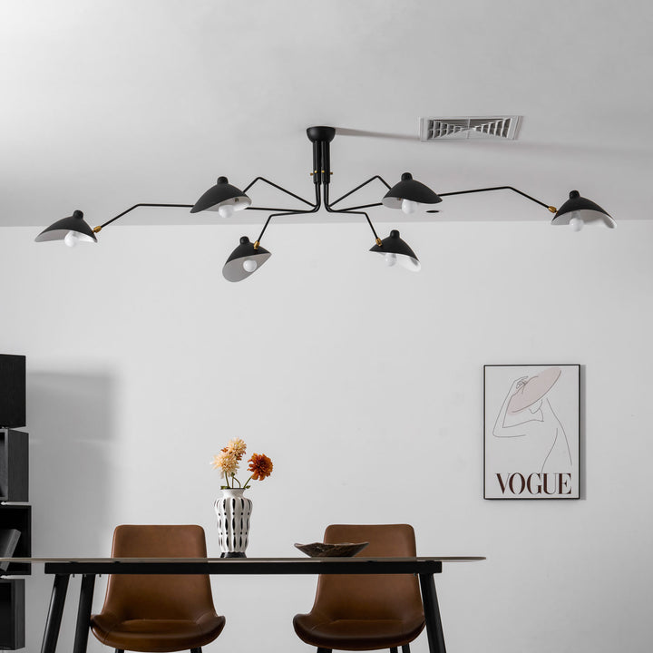 the mid-century spider-arm Ceiling Light A - Vakkerlight