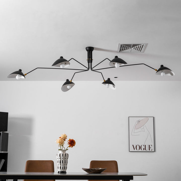 the mid-century spider-arm Ceiling Light A - Vakkerlight
