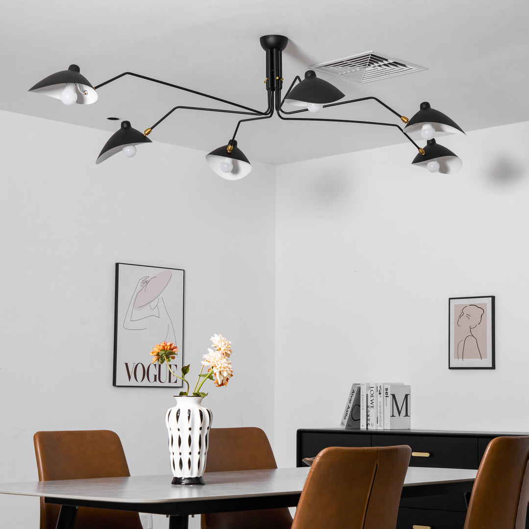 the mid-century spider-arm Ceiling Light A - Vakkerlight