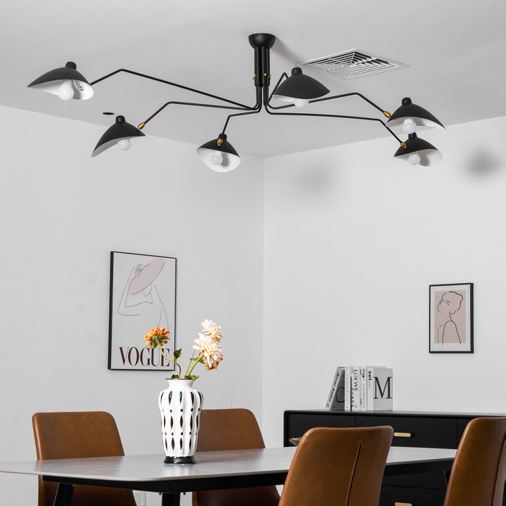the mid-century spider-arm Ceiling Light A - Vakkerlight