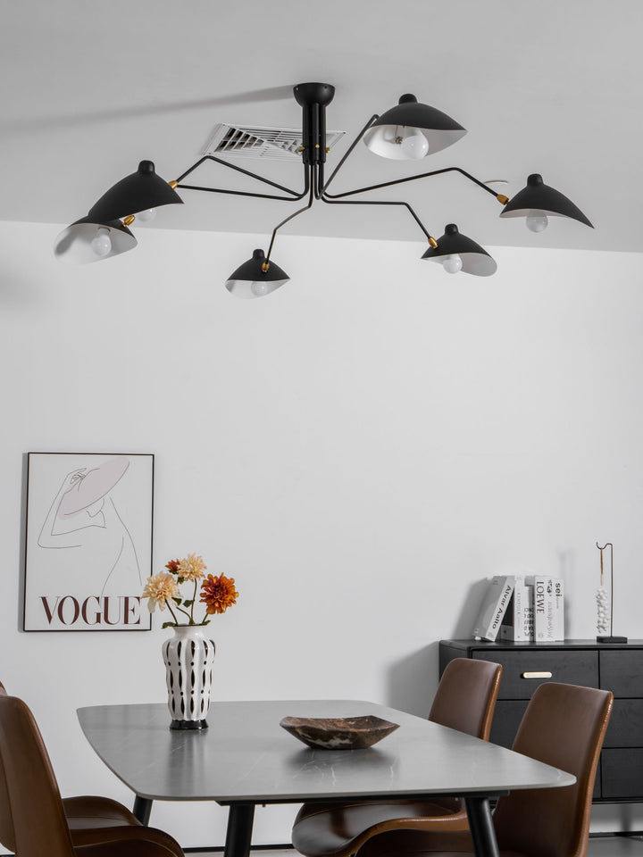 the mid-century spider-arm Ceiling Light A - Vakkerlight