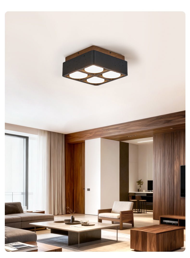 Multi Spot Square Ceiling Lamp - Vakkerlight