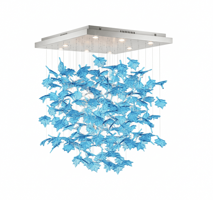 Multicolor Crystal Maple Leaf Chandelier - Vakkerlight