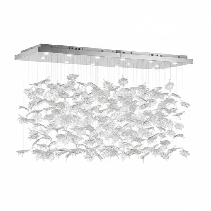 Multicolor Crystal Maple Leaf Chandelier - Vakkerlight