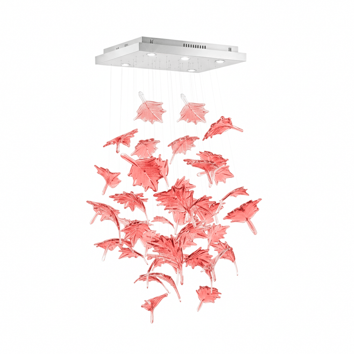 Multicolor Crystal Maple Leaf Chandelier - Vakkerlight