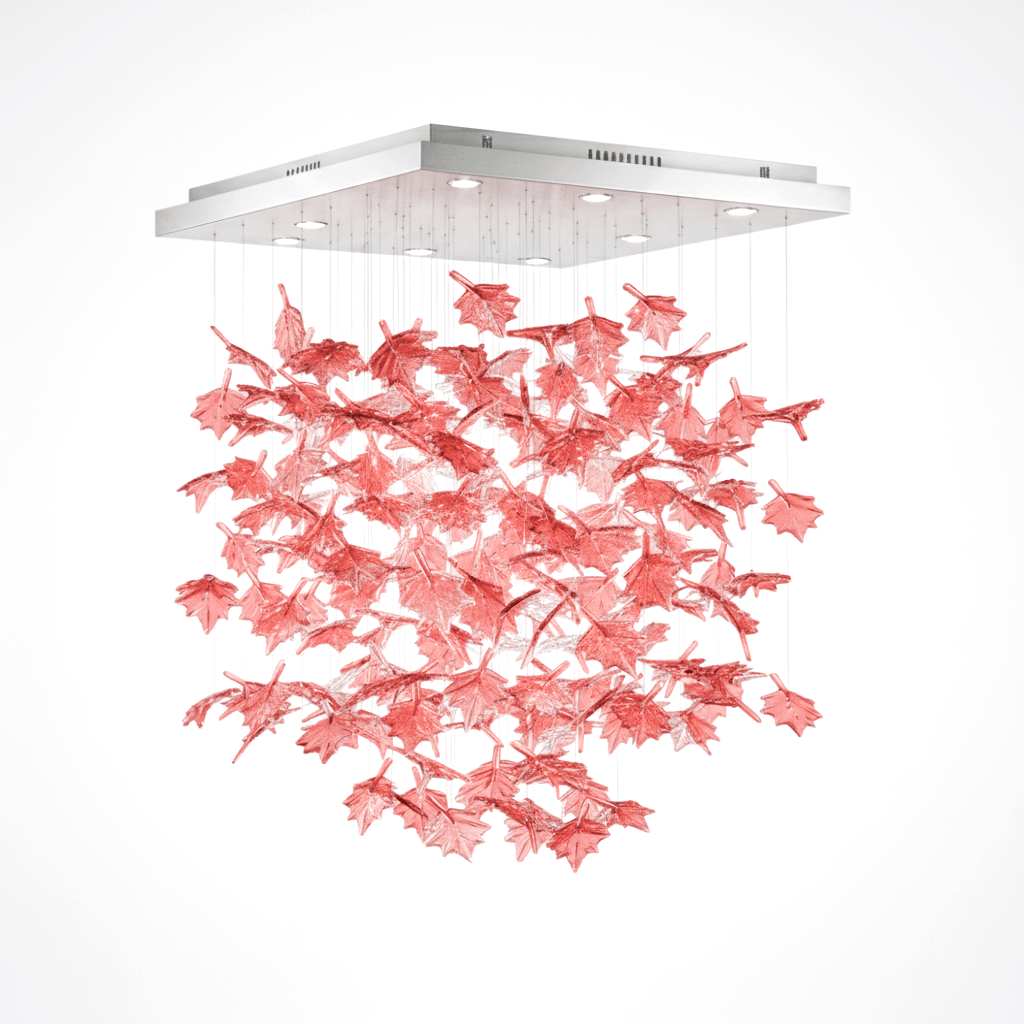 Multicolor Crystal Maple Leaf Chandelier - Vakkerlight