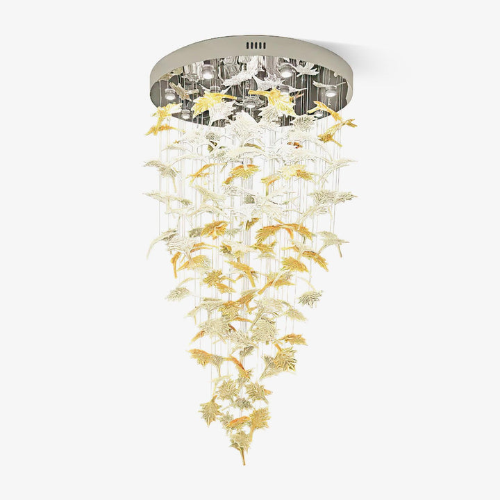 Multicolor Crystal Maple Leaf Chandelier - Vakkerlight