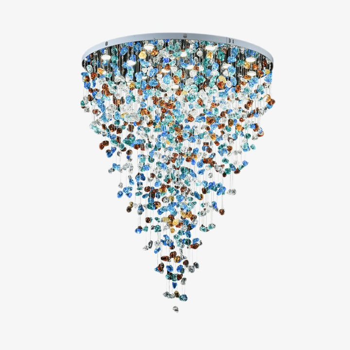 Multicolor Crystal Stone Chandelier - Vakkerlight