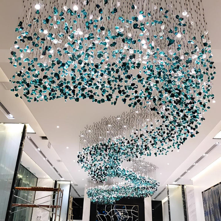 Multicolor Crystal Stone Chandelier - Vakkerlight