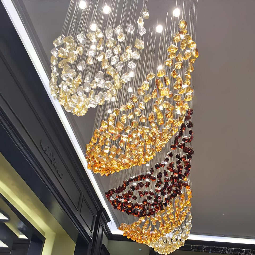 Multicolor Crystal Stone Chandelier - Vakkerlight