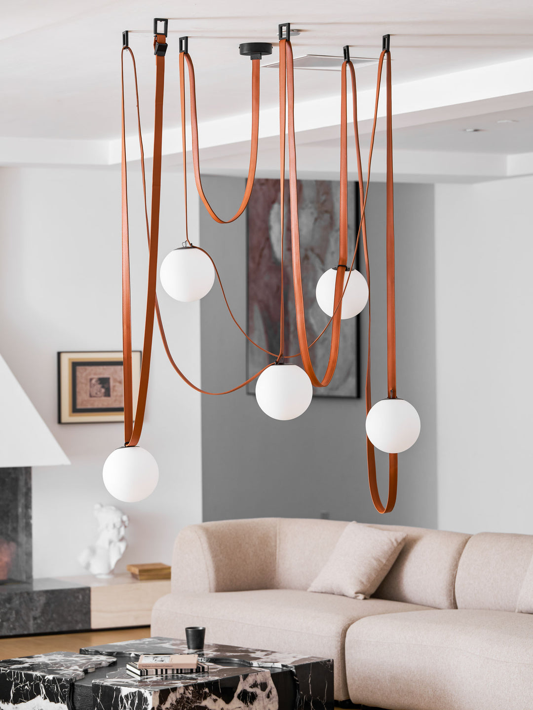 Multiple Belt Art Pendant Light - Vakkerlight