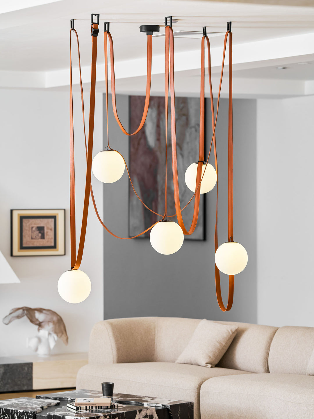 Multiple Belt Art Pendant Light - Vakkerlight