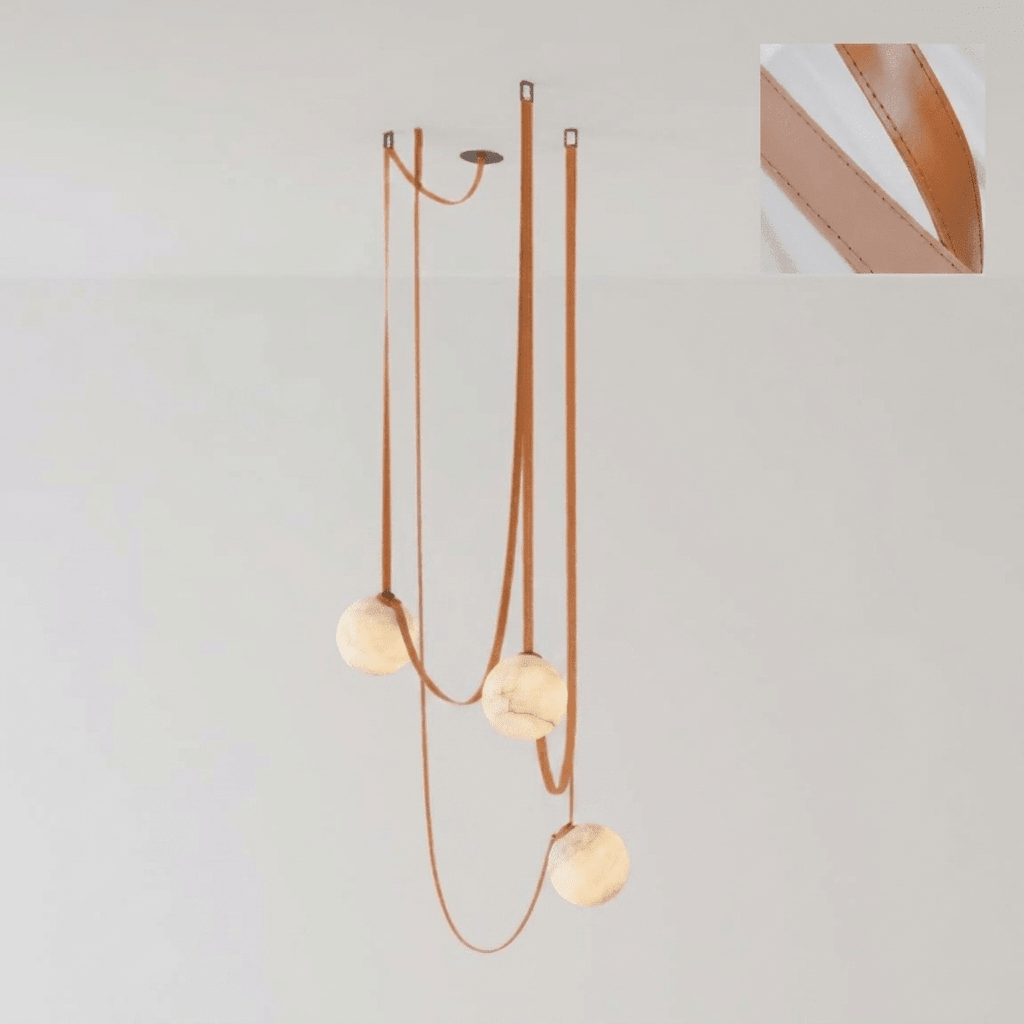 Multiple Belt Alabaster Pendant Light - Vakkerlight