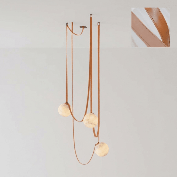 Multiple Belt Alabaster Pendant Light - Vakkerlight