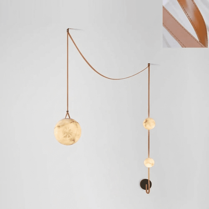 Multiple Belt Alabaster Pendant Light - Vakkerlight
