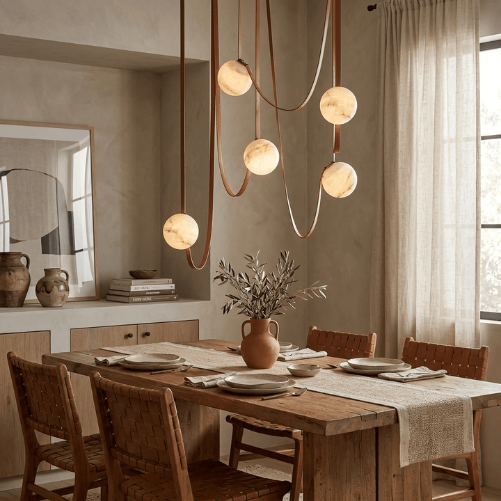 Multiple Belt Alabaster Pendant Light - Vakkerlight