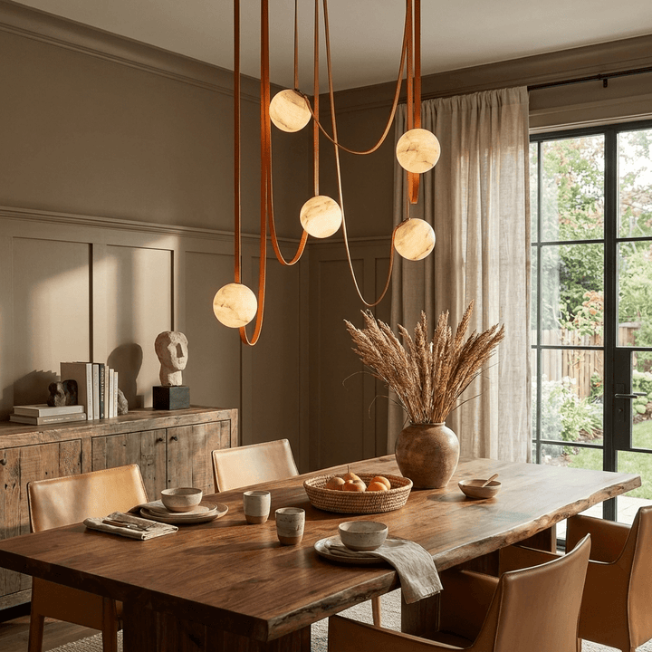 Multiple Belt Alabaster Pendant Light - Vakkerlight