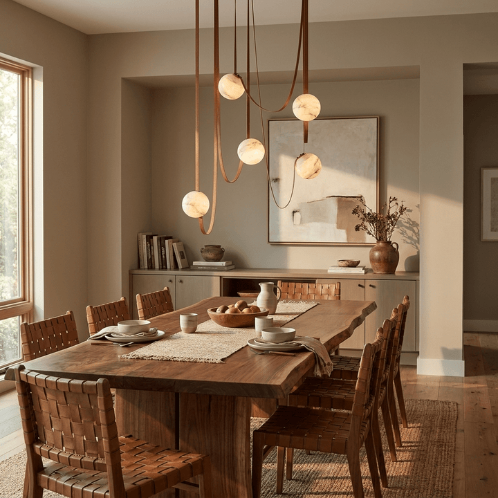 Multiple Belt Alabaster Pendant Light - Vakkerlight