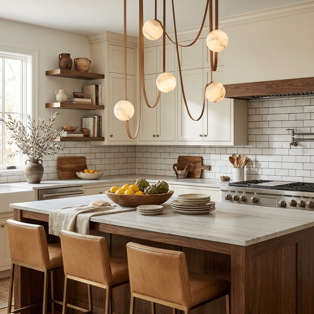Multiple Belt Alabaster Pendant Light - Vakkerlight