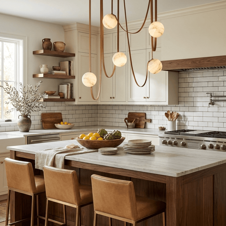Multiple Belt Alabaster Pendant Light - Vakkerlight